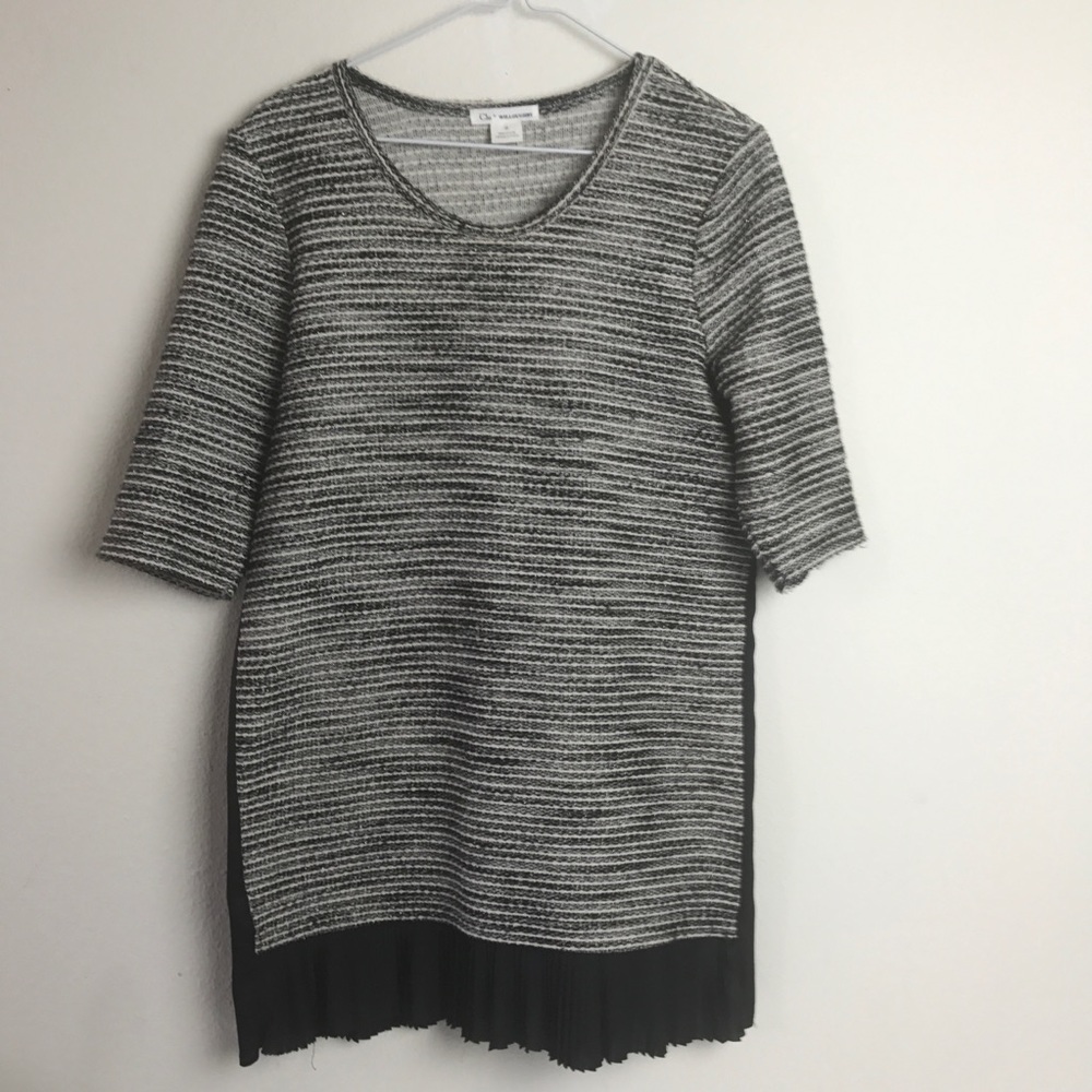 Anthropologie Clu Willoughby Metallic Sweater M